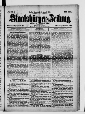 Staatsbürger-Zeitung vom 01.08.1885