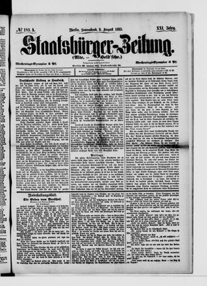 Staatsbürger-Zeitung on Aug 8, 1885