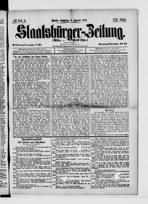 Staatsbürger-Zeitung on Aug 9, 1885