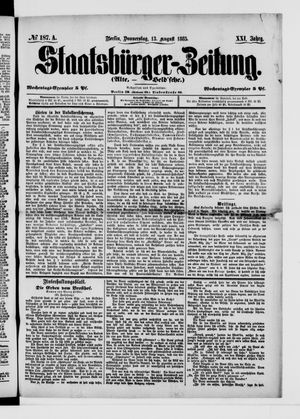 Staatsbürger-Zeitung vom 13.08.1885