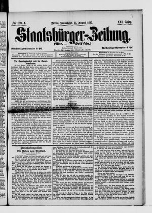 Staatsbürger-Zeitung vom 15.08.1885