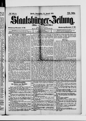 Staatsbürger-Zeitung vom 20.08.1885
