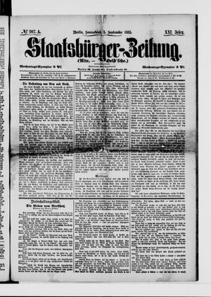Staatsbürger-Zeitung vom 05.09.1885
