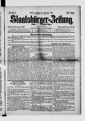 Staatsbürger-Zeitung vom 20.09.1885