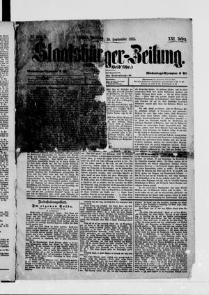 Staatsbürger-Zeitung vom 30.09.1885