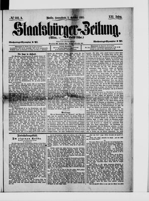 Staatsbürger-Zeitung on Oct 3, 1885