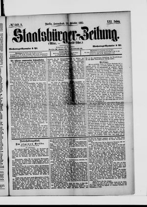 Staatsbürger-Zeitung vom 24.10.1885