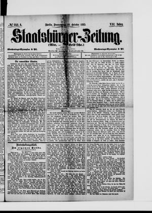 Staatsbürger-Zeitung vom 29.10.1885