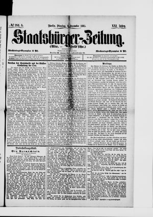 Staatsbürger-Zeitung vom 01.12.1885