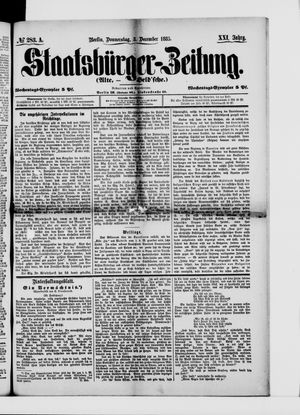 Staatsbürger-Zeitung vom 03.12.1885