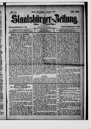 Staatsbürger-Zeitung vom 07.01.1886