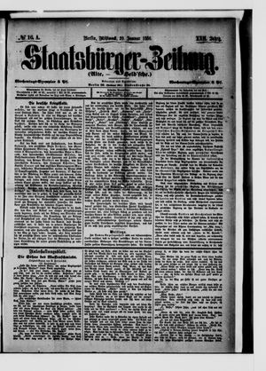 Staatsbürger-Zeitung on Jan 20, 1886