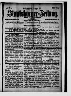 Staatsbürger-Zeitung on Jan 23, 1886