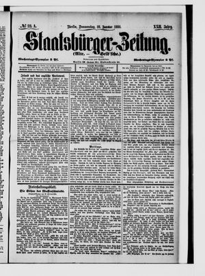 Staatsbürger-Zeitung on Jan 28, 1886