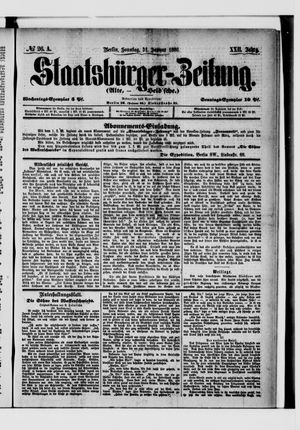 Staatsbürger-Zeitung vom 31.01.1886