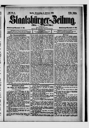 Staatsbürger-Zeitung vom 04.02.1886
