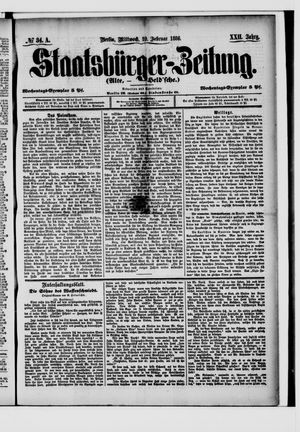 Staatsbürger-Zeitung vom 10.02.1886