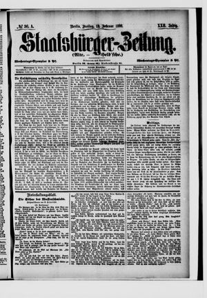 Staatsbürger-Zeitung vom 12.02.1886