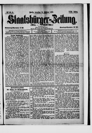 Staatsbürger-Zeitung on Feb 14, 1886