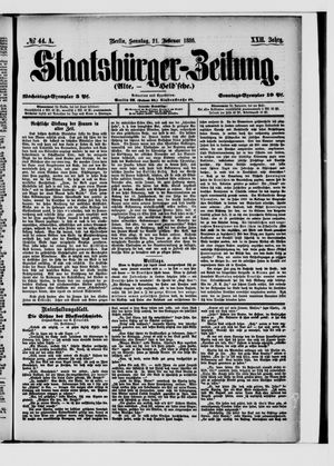 Staatsbürger-Zeitung vom 21.02.1886