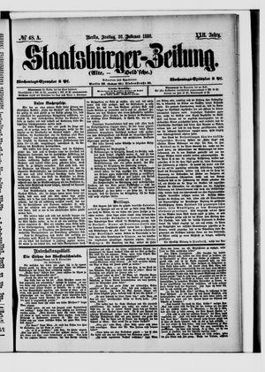Staatsbürger-Zeitung vom 26.02.1886