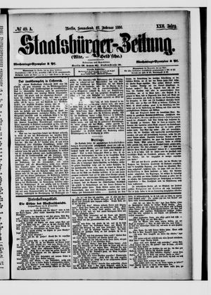 Staatsbürger-Zeitung vom 27.02.1886