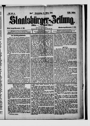 Staatsbürger-Zeitung on Mar 11, 1886