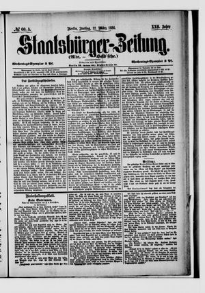 Staatsbürger-Zeitung on Mar 12, 1886