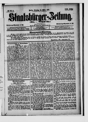 Staatsbürger-Zeitung on Mar 23, 1886