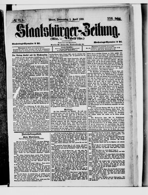 Staatsbürger-Zeitung vom 01.04.1886