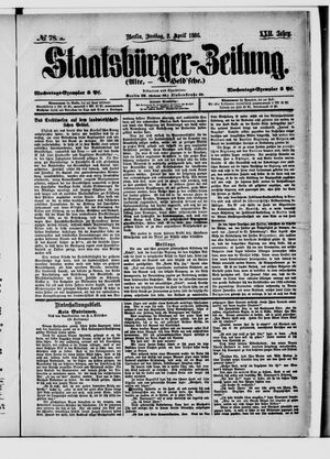 Staatsbürger-Zeitung vom 02.04.1886