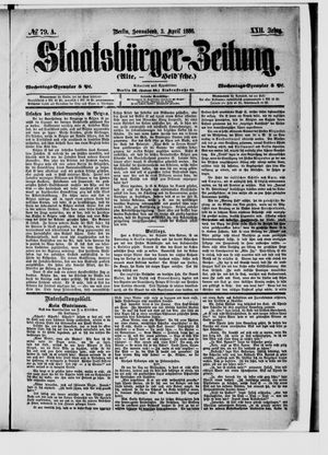 Staatsbürger-Zeitung on Apr 3, 1886