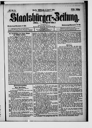 Staatsbürger-Zeitung vom 07.04.1886