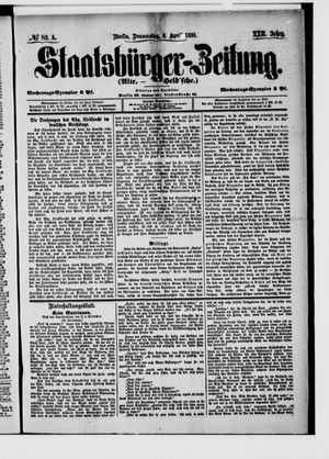 Staatsbürger-Zeitung vom 08.04.1886