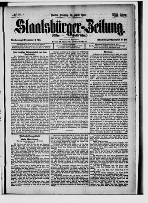 Staatsbürger-Zeitung vom 13.04.1886