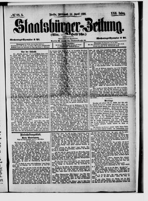 Staatsbürger-Zeitung vom 14.04.1886