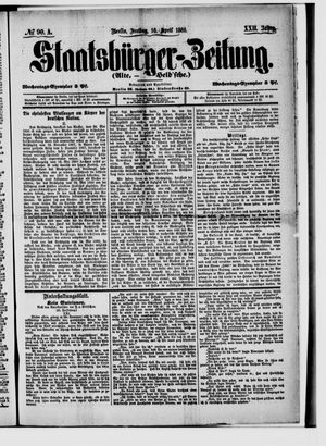 Staatsbürger-Zeitung vom 16.04.1886