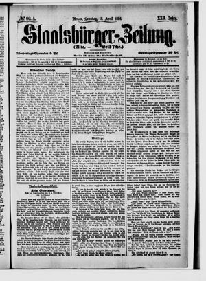 Staatsbürger-Zeitung vom 18.04.1886