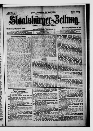 Staatsbürger-Zeitung vom 29.04.1886