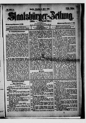 Staatsbürger-Zeitung on May 4, 1886