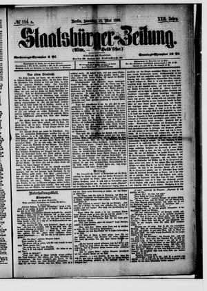 Staatsbürger-Zeitung on May 16, 1886
