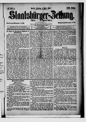 Staatsbürger-Zeitung vom 01.06.1886