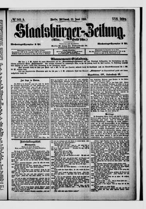 Staatsbürger-Zeitung on Jun 23, 1886