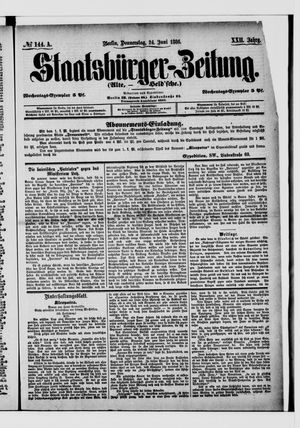Staatsbürger-Zeitung on Jun 24, 1886