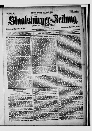 Staatsbürger-Zeitung vom 25.06.1886