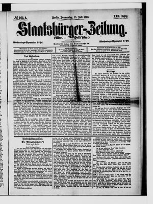 Staatsbürger-Zeitung vom 15.07.1886