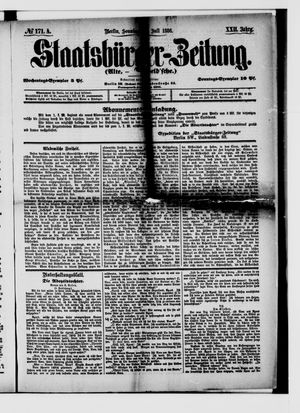 Staatsbürger-Zeitung on Jul 25, 1886