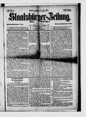 Staatsbürger-Zeitung vom 27.07.1886