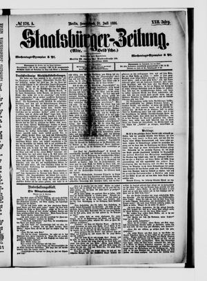 Staatsbürger-Zeitung on Jul 31, 1886
