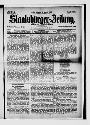 Staatsbürger-Zeitung on Aug 3, 1886